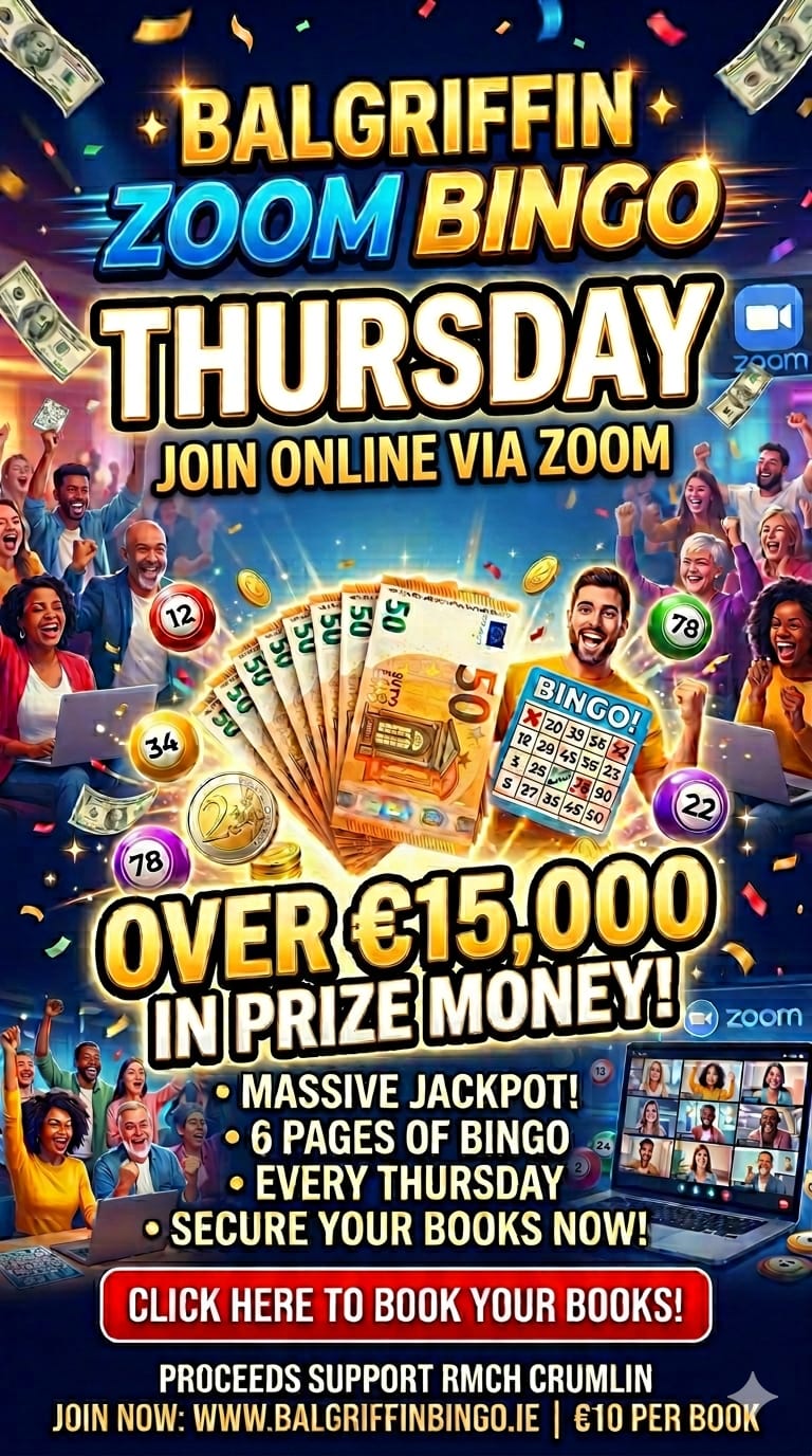 Balgriffin Inn Thursday Bingo 30th July